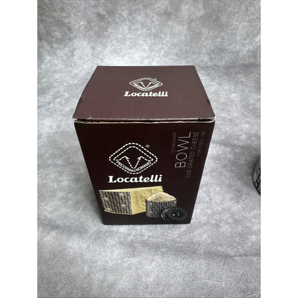 Locatelli Stoneware Bowl Cheese Container Lid New‎ Ceramic - Picture 5 of 5